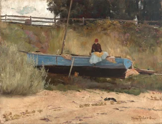 Boot am Strand, Queenscliff